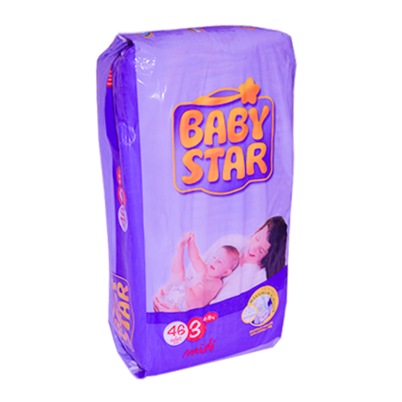 BABY STAR TWINS MIDI 46x4(4-9kg) - Pack 46