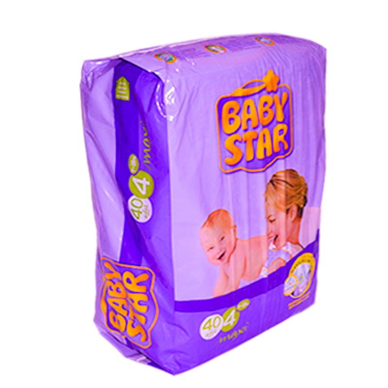 BABY STAR TWINS MAXI 40x4(7-18kg) - Pack 40
