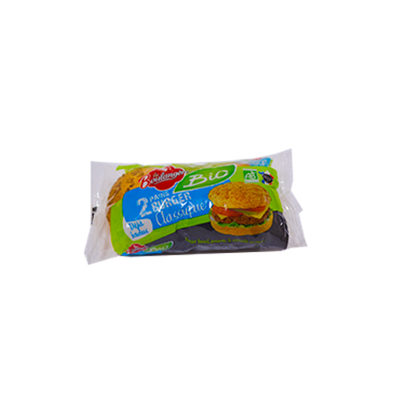 2 PAINS BURGER  CLASSIQUE BIO 110G - Pack 6