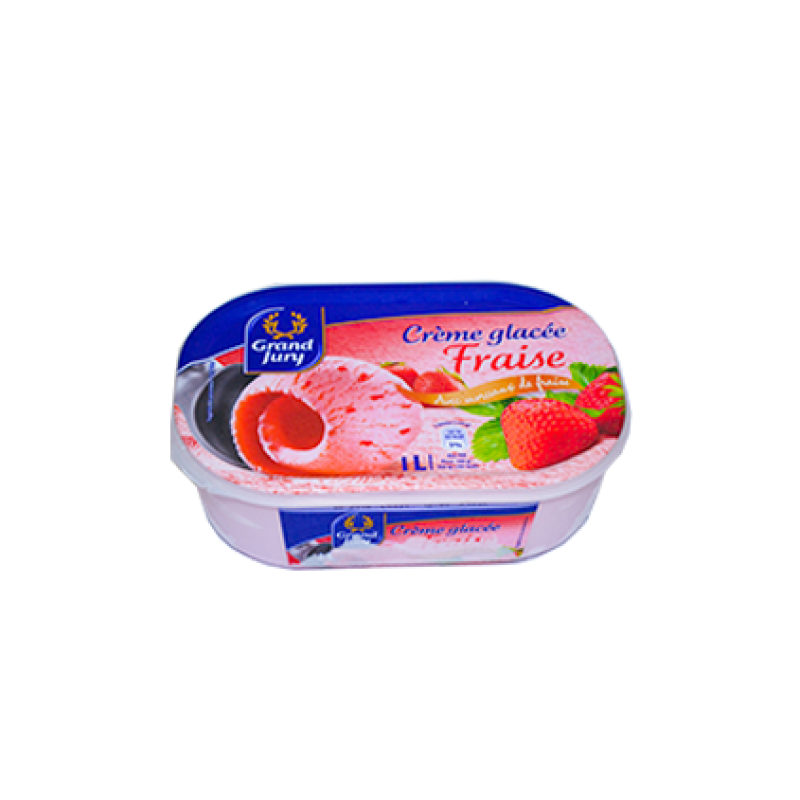 1LITR CREM.GLACE FRAISE GD JURY - Pack 9