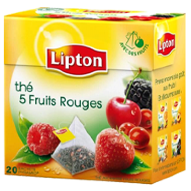 20E THE 5 FRUITS ROUGES LIPTON - Pack 12