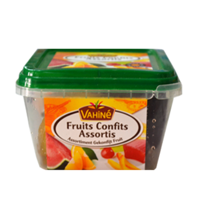 Assortiment fruits confits Vahiné 150g sur